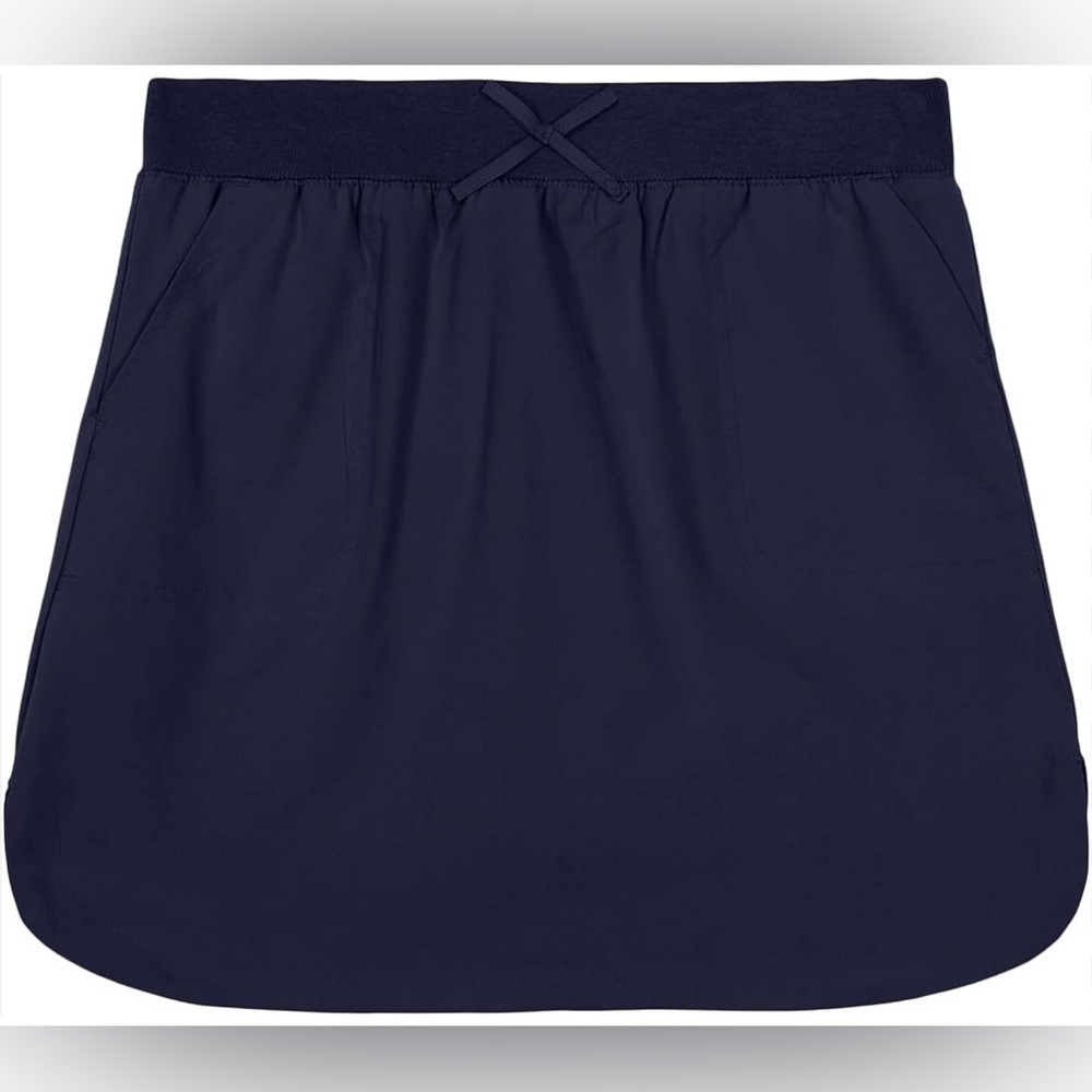 Nautica School Uniform Scooter Skirt Shorts Navy Pockets Plus Girls Size 16.5